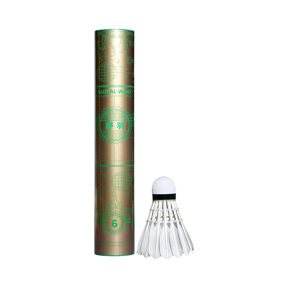 推荐商品：舒羽 6号 耐打 训练 比赛 鹅毛 羽毛球