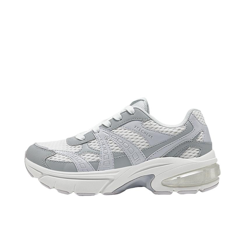 推荐商品：Skechers/斯凯奇 月影鞋 老爹鞋 厚底增高防滑耐磨轻质软底软弹缓震百搭复古春夏 女款/灰色