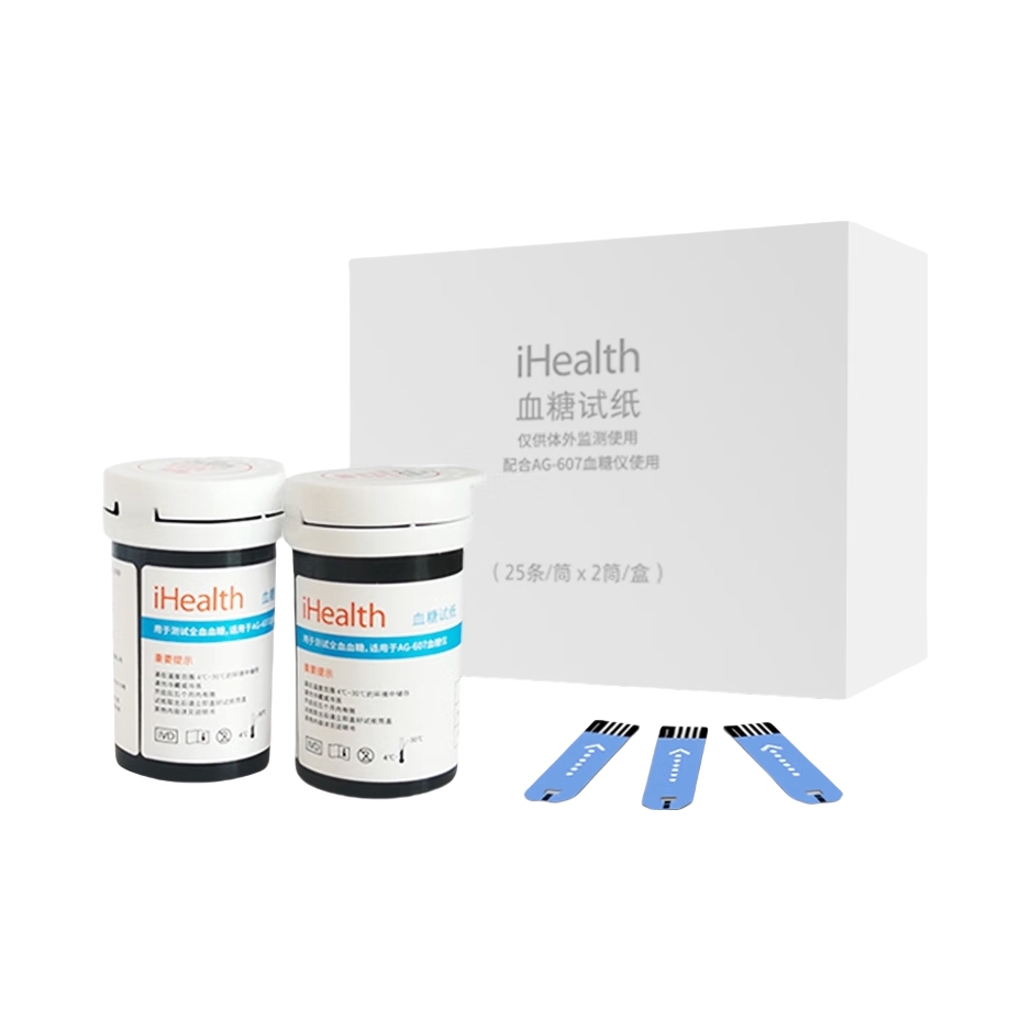 推荐商品：iHealth/九安医疗 AG-607 血糖试纸 家用医用虹吸式采血