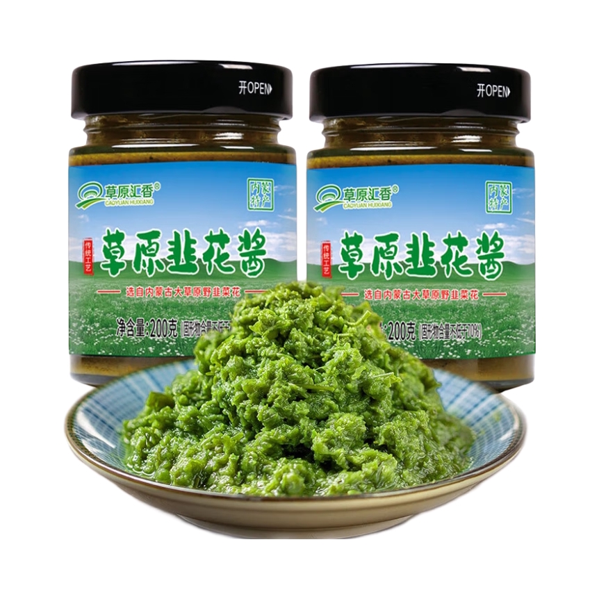 推荐商品：草原汇香 韭菜花酱 瓶装