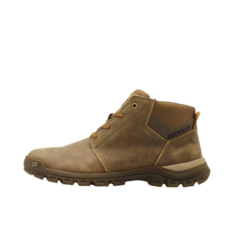 推荐商品：Cat/卡特 休闲 工装 牛皮 高帮 户外休闲鞋 THRESHOLDCHUKKA 浅褐色