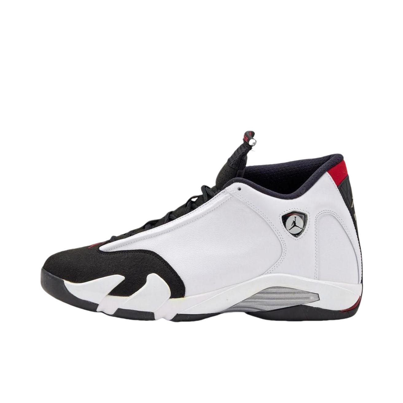 推荐商品：Air Jordan 14 篮球鞋 zoom air缓震包裹性支撑防滑耐磨复古简约 Black Toe 2014/白色/黑脚趾 