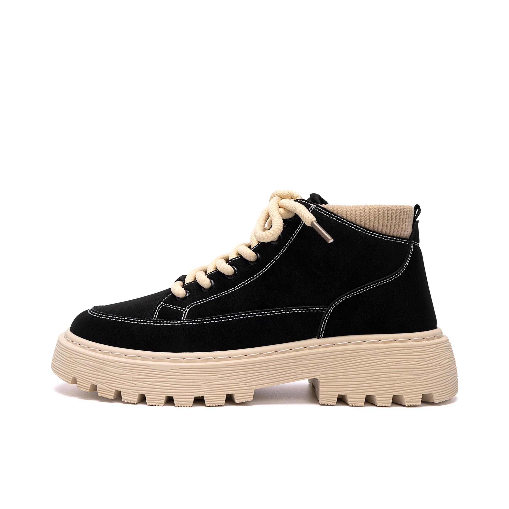 推荐商品：环球 短筒 中跟 增高 防滑 时装靴 ZHQ-HY653 黑色