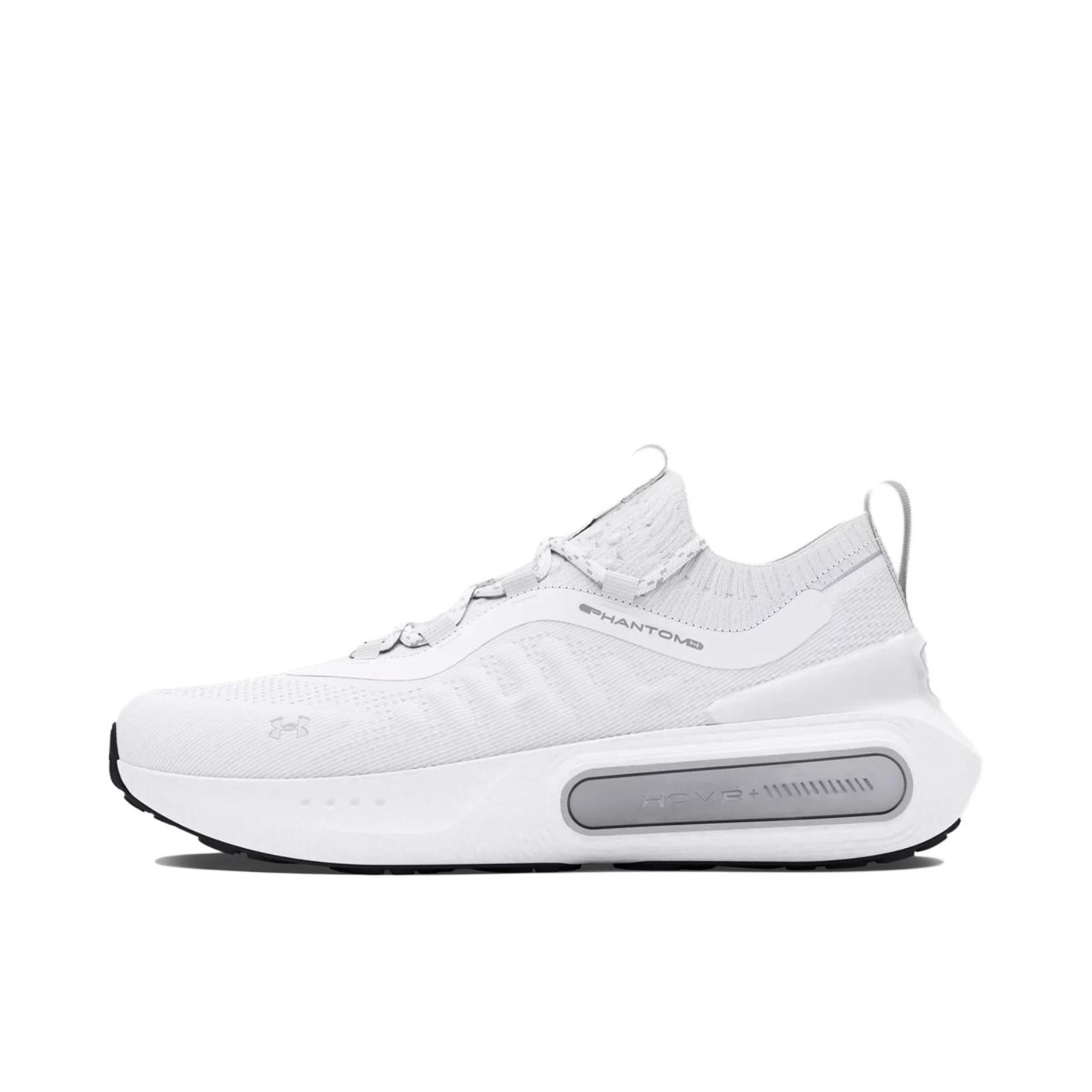 推荐商品：Under Armour/安德玛 Phantom 4 防滑耐磨 舒适透气 中帮 缓震 跑鞋 男款/白色/灰色 
