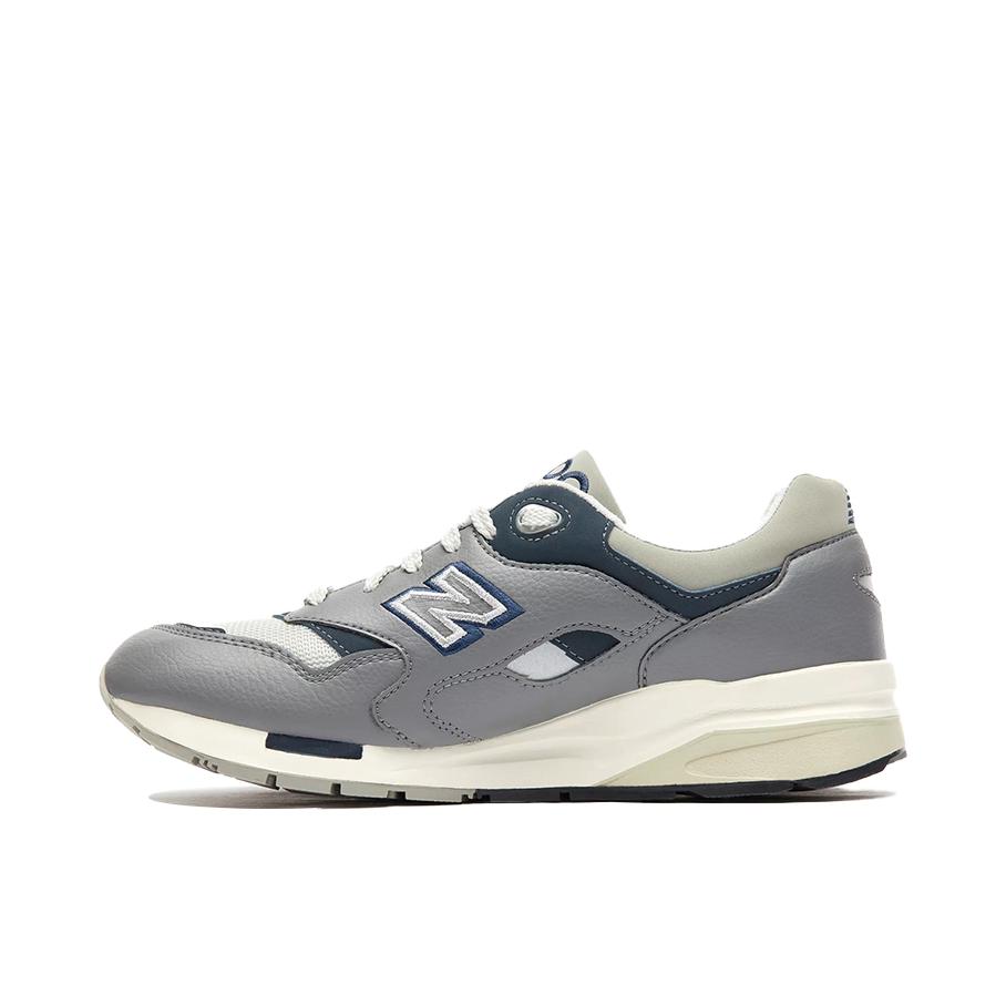 推荐商品：New Balance 1600 跑鞋 复古百搭休闲运动防滑耐磨轻便减震透气织物缓震低帮圆头 灰色/藏青色