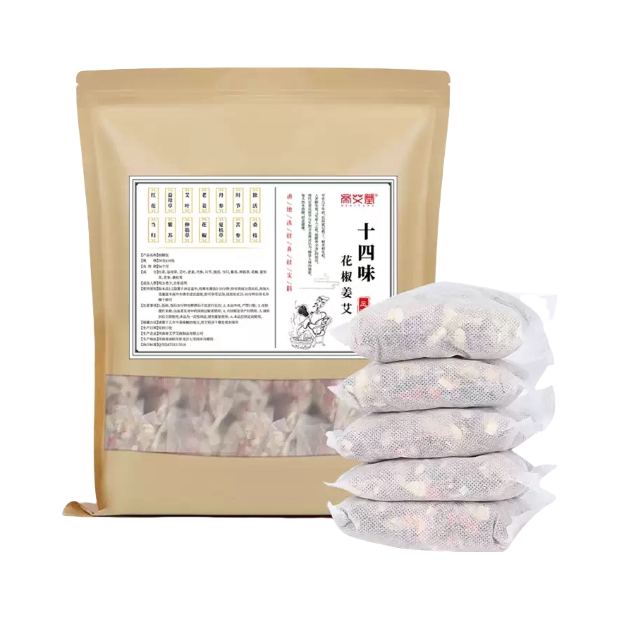 推荐商品：帝艾堂 十四味花椒姜艾足浴包 植物精粹四季调理