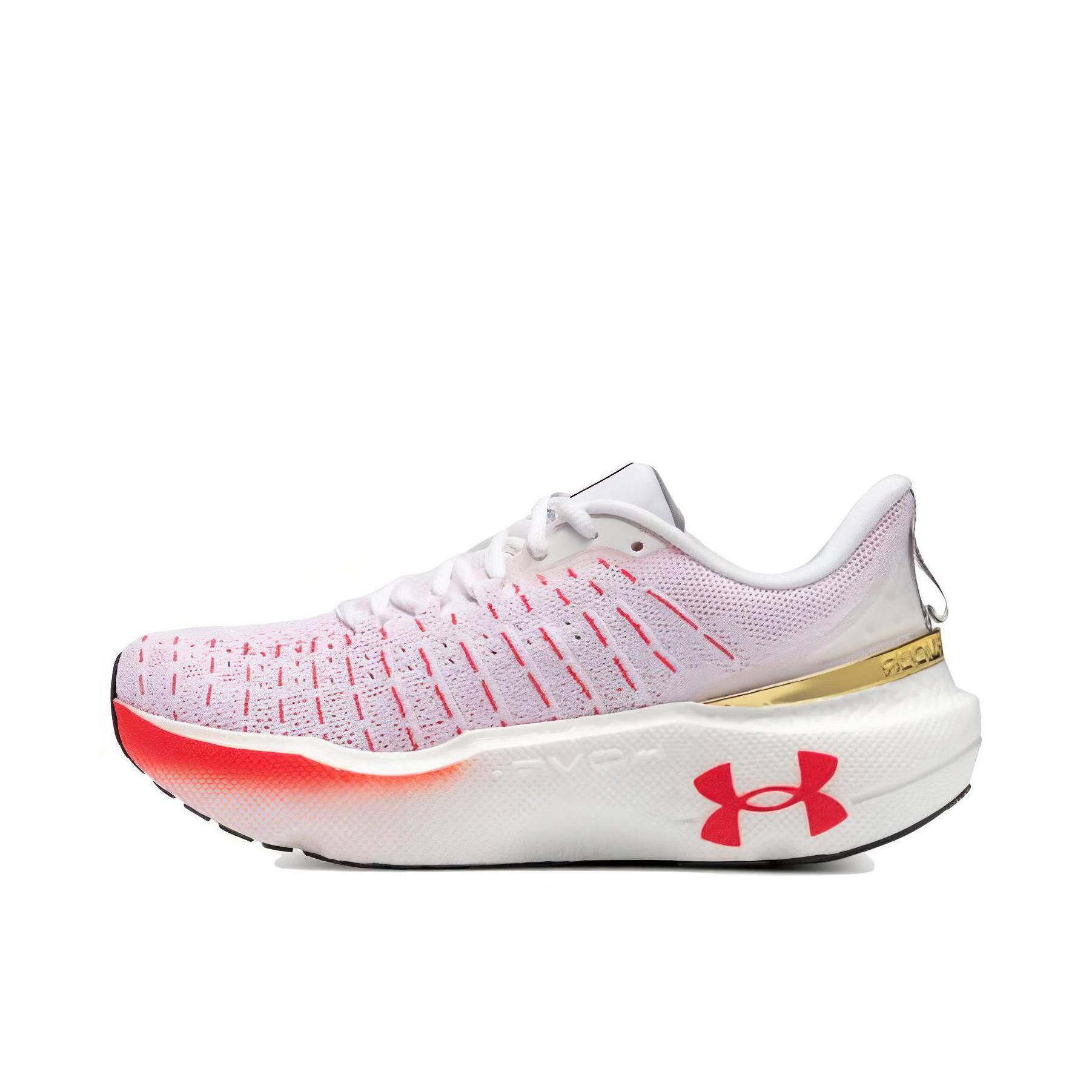 推荐商品：Under Armour/安德玛 Infinite Elite韧系列 灵活 缓冲 织物 回弹 跑鞋 女款/白色/红色