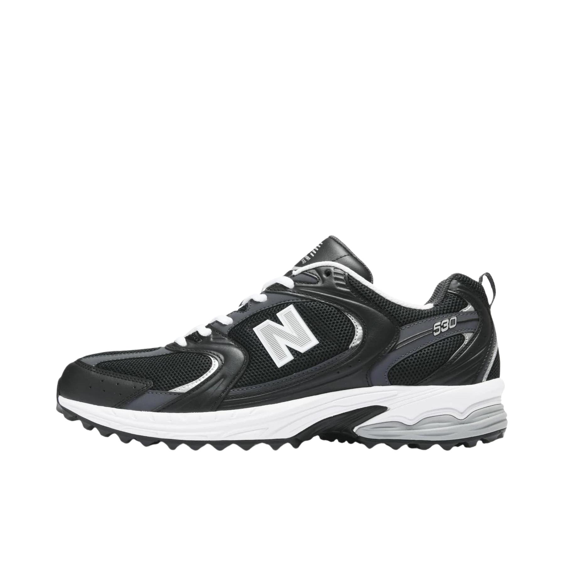 推荐商品：New Balance MR530 跑鞋 圆头经典拼接复古缓震防滑耐磨网面透气支撑 女款/D宽/黑色