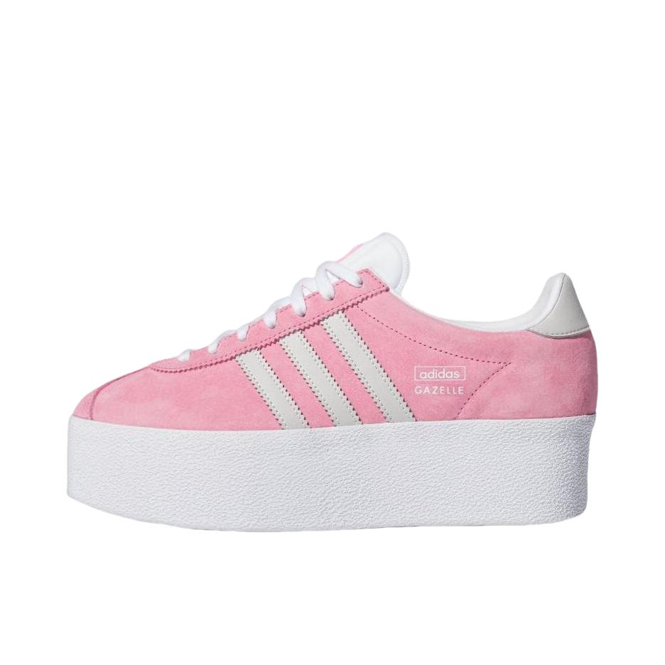 推荐商品：adidas Gazelle Up 板鞋 防滑耐磨舒适透气增高时尚百搭 粉红色/白色