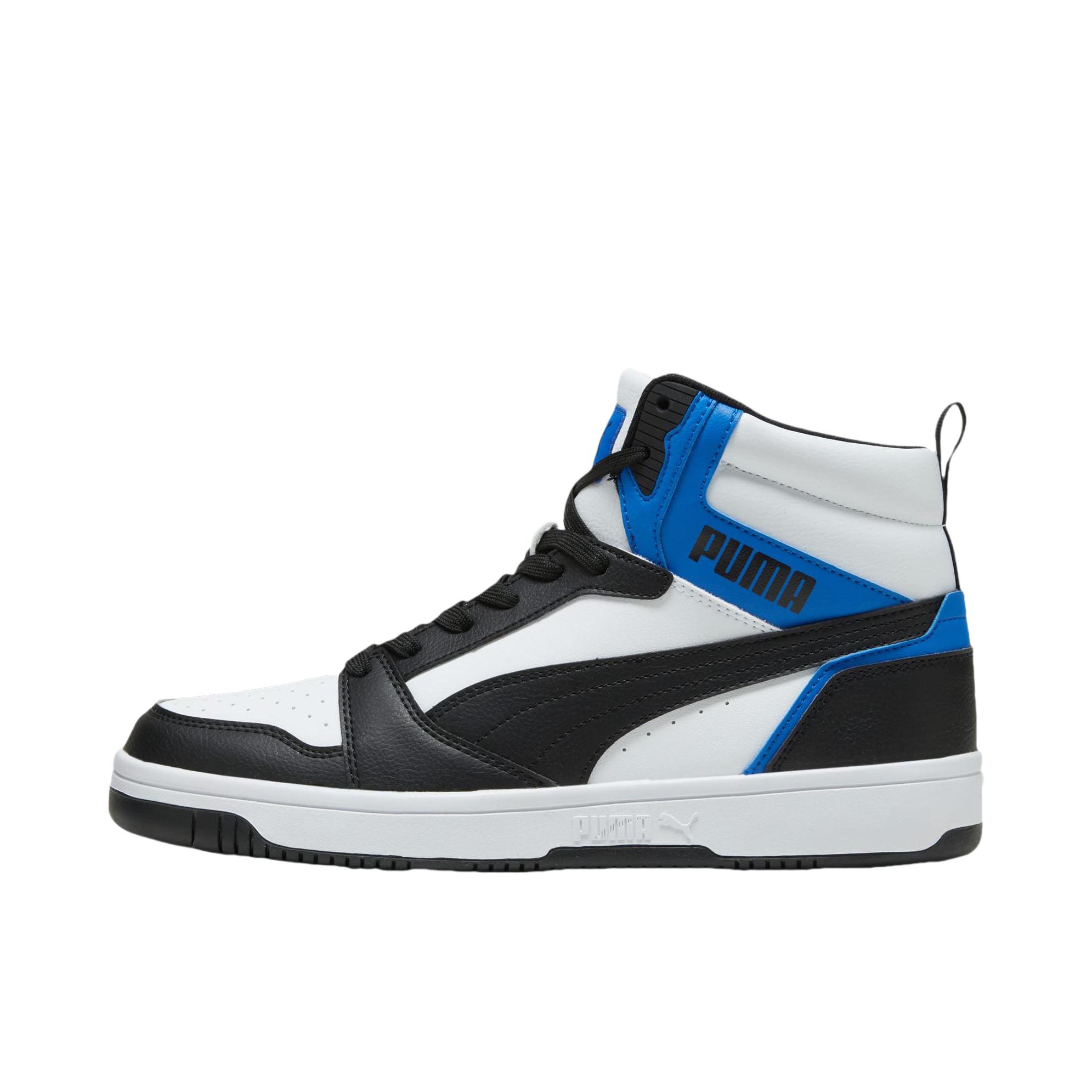 推荐商品：Puma/彪马 Rebound LayUp 小白鞋 板鞋 休闲百搭复古防滑耐磨轻松舒适透气防水运动 蓝色/白色/黑色