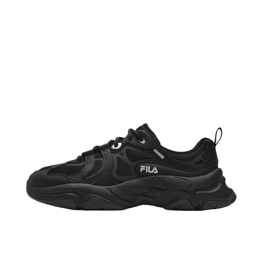 推荐商品：【张艺兴同款】FILA/斐乐 Mars 火星3 防滑耐磨 系带 舒适百搭 简约潮流 织物 合成革 网布 老爹鞋 男款/黑色/银色
