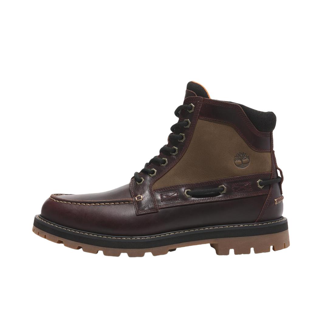 推荐商品：Timberland/添柏岚 Britton Road 舒适耐磨 时尚简约 复古 马丁靴 高帮/酒红色