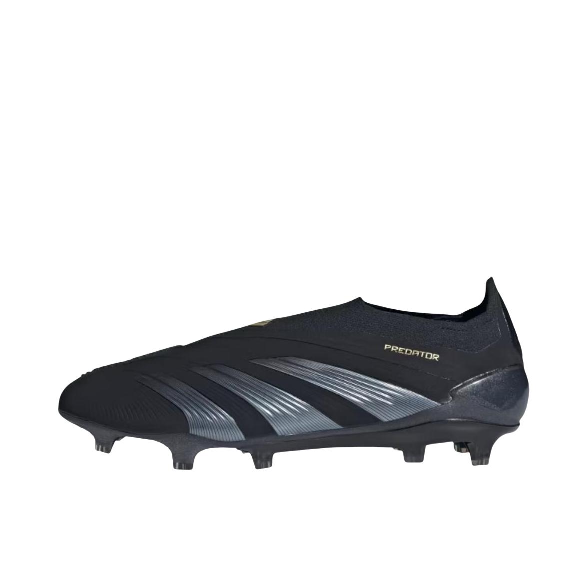 推荐商品：adidas Predator Elite FG 顶级 胶质长钉 天然硬草地 圆头 足球鞋 芯黑色/碳纤维/金色金属色