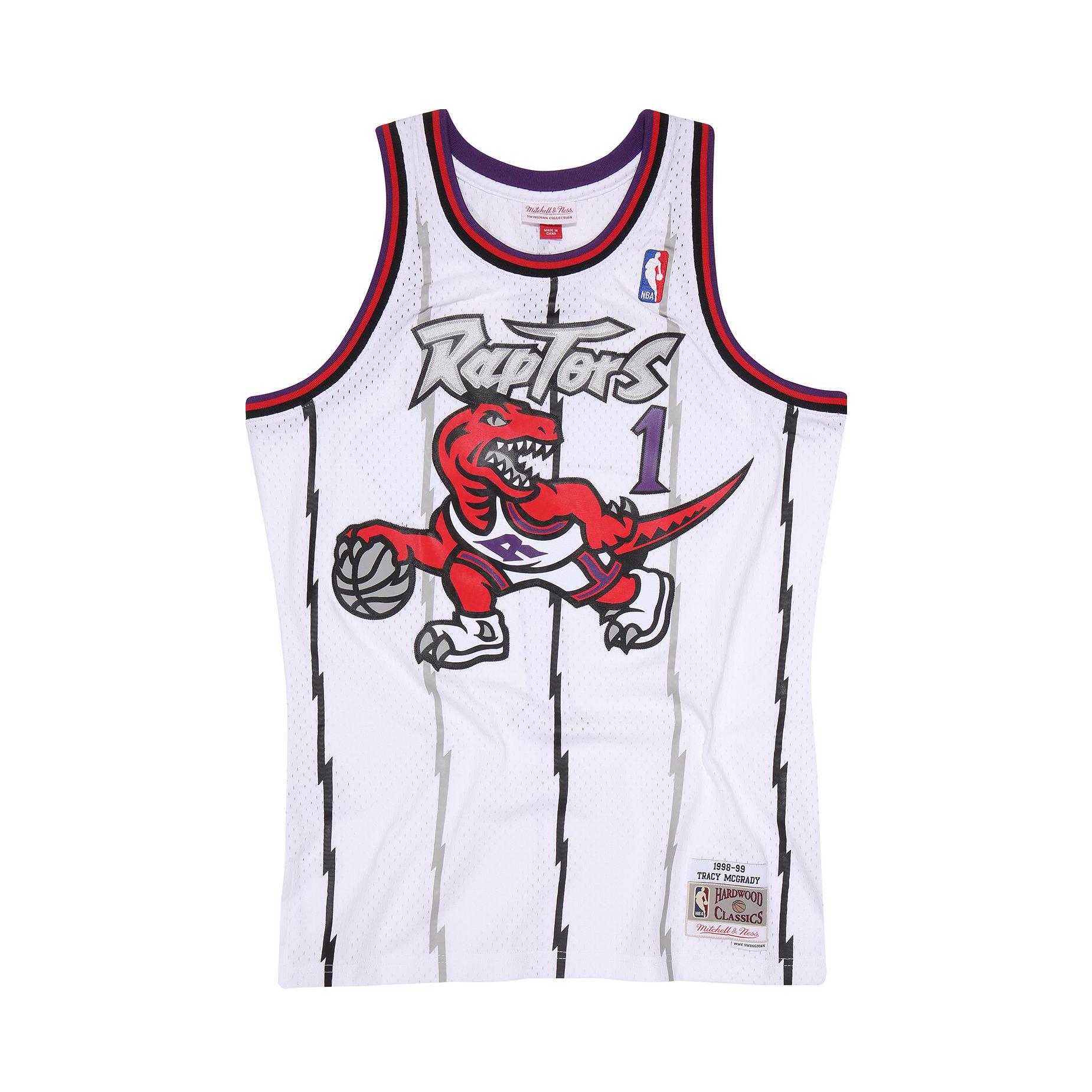 Mitchell Ness NBA麦迪 猛龙队复古刺绣 1号球衣SW