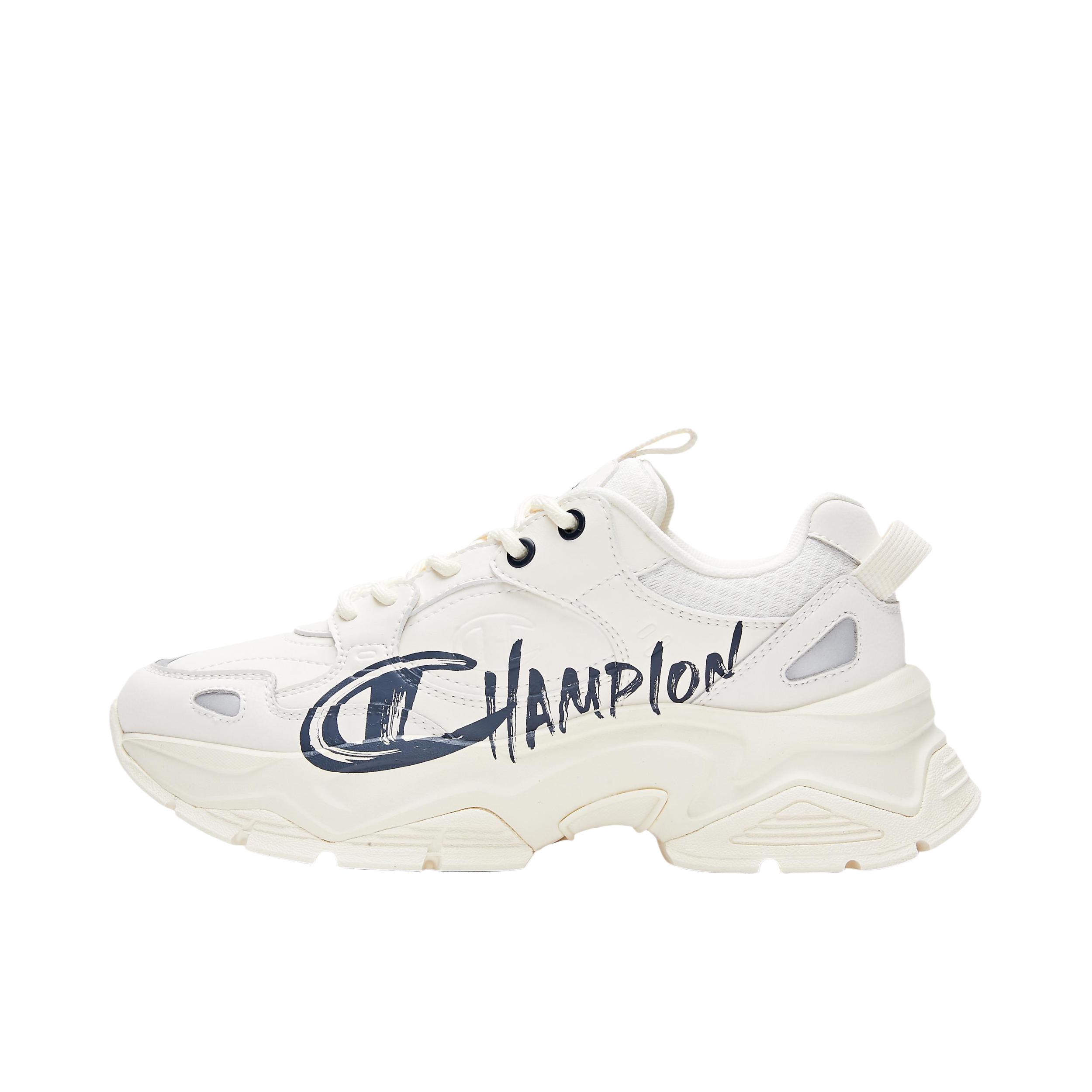 推荐商品：Champion/冠军 Champ 19 Street 增高 休闲复古 织物合成革 美式百搭 老爹鞋 女款/米色