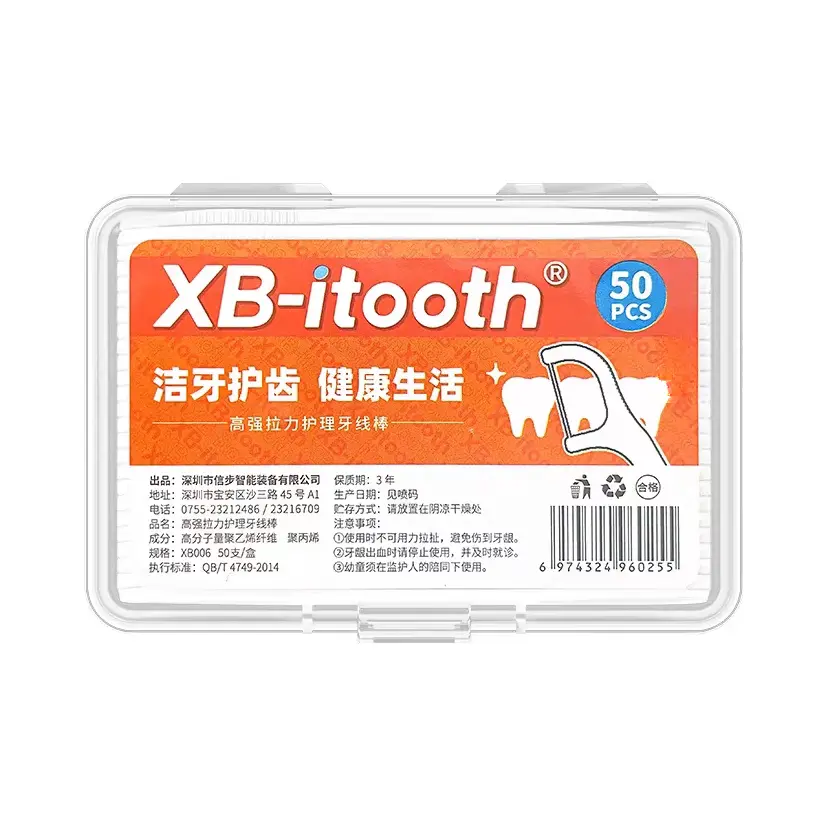 推荐商品：XINBU/信步 高强拉力护理牙线棒 便携护理