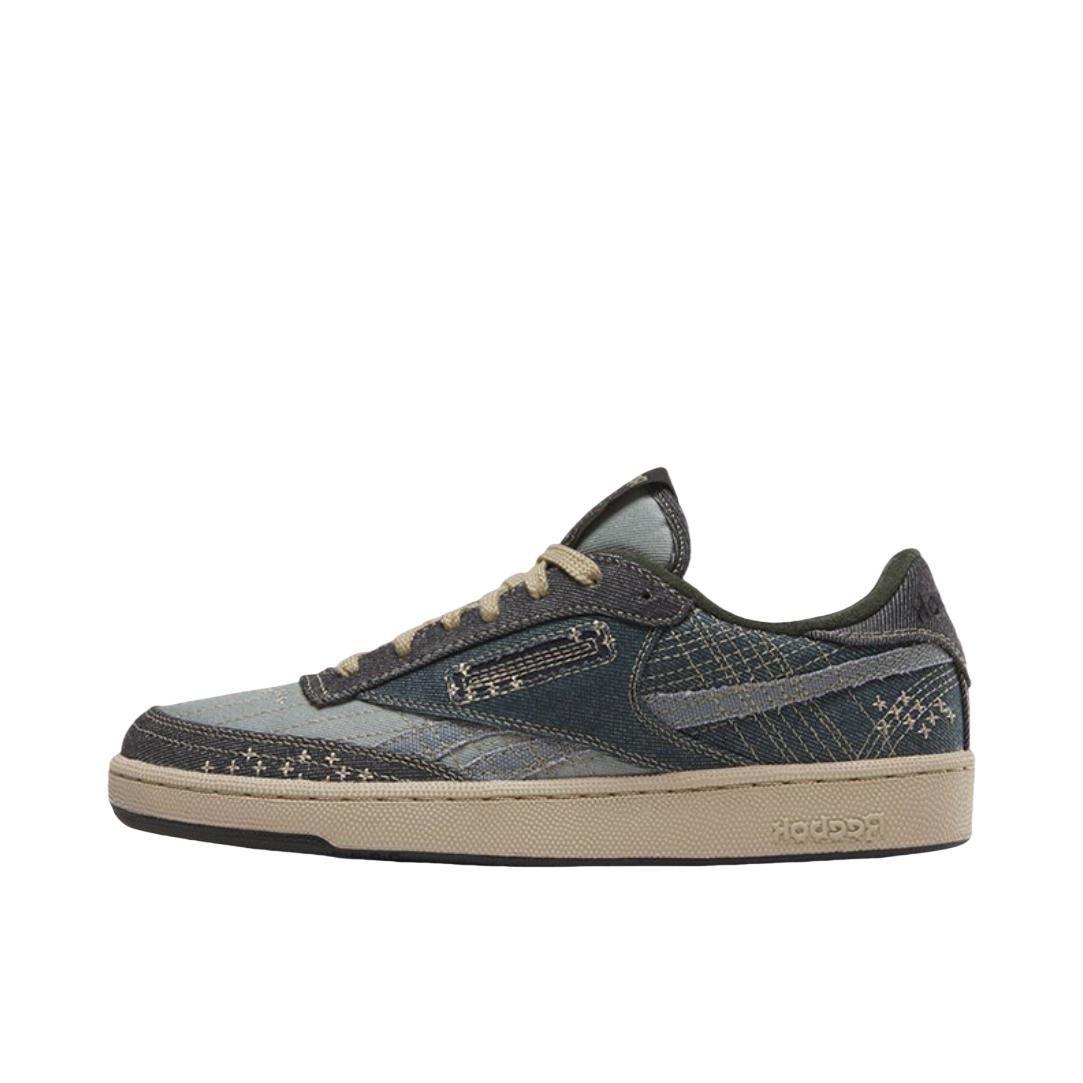 推荐商品：Reebok/锐步 Club C Revenge 合成革 复古简约 透气 防水 德训鞋 板鞋 灰褐色