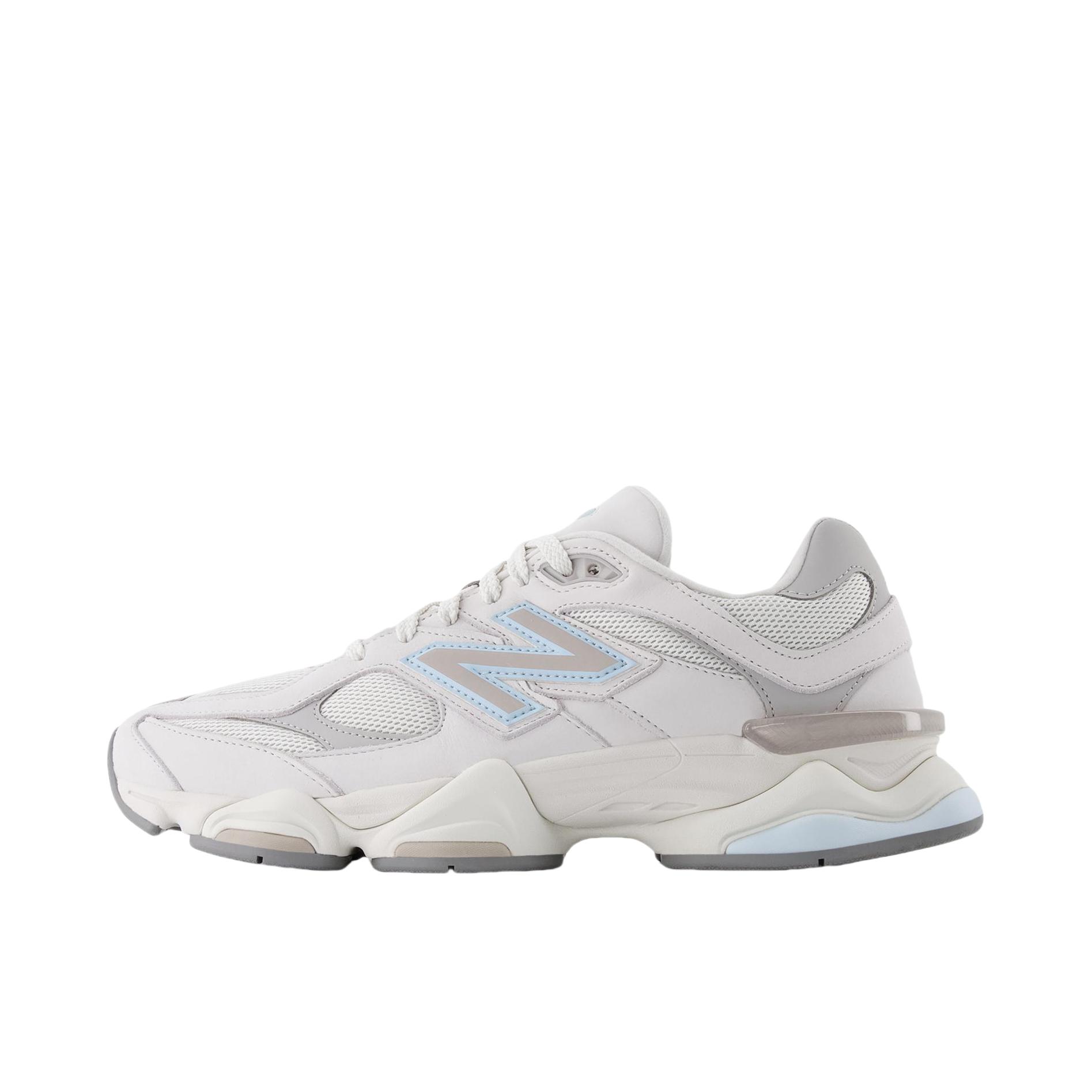 推荐商品：New Balance 9060 跑鞋 绒面革舒适减震网面透气防滑耐磨拼接复古增高圆头贴合耐穿 D宽/灰色/白色 