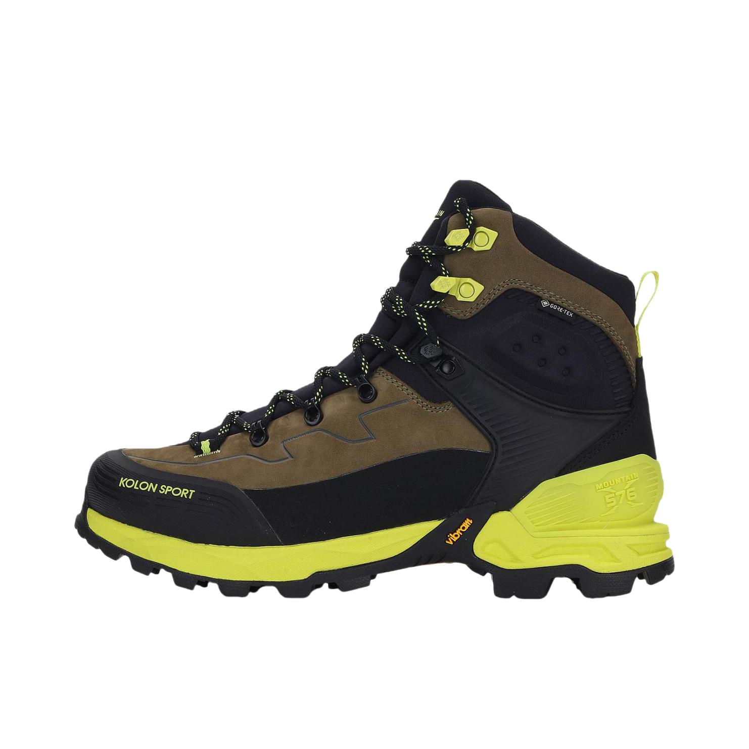 推荐商品：KOLON SPORT/可隆 MOUNTAIN X 运动 防滑 登山鞋 户外鞋 棕色/黑色/黄色