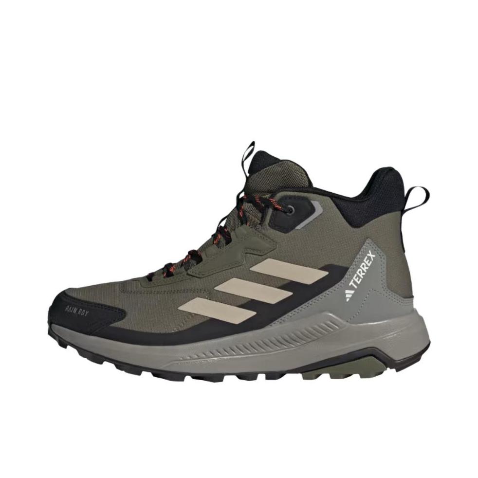 推荐商品：adidas  Anylander  R.RDY  防滑 防水 低帮 系带  户外鞋 深绿色 