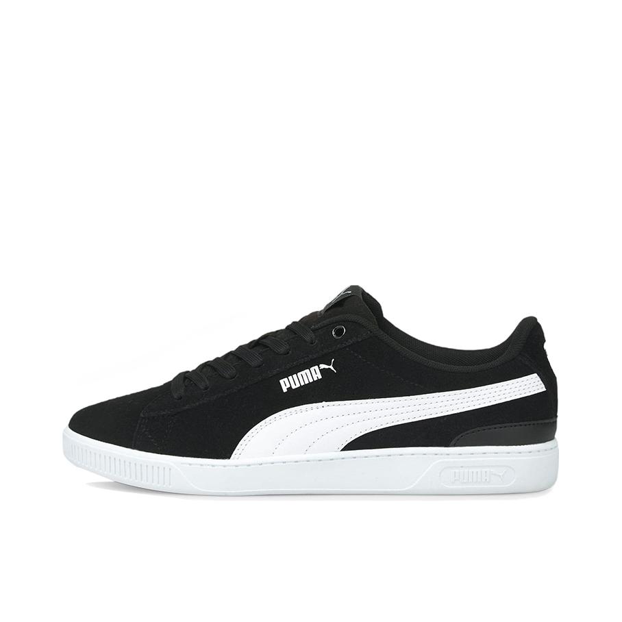 推荐商品：Puma/彪马 Vikky V3 板鞋 防滑耐磨舒适轻便低帮百搭复古时尚简约薄底 女款/紫色/白色