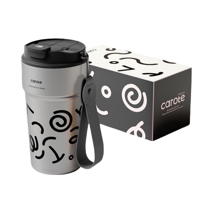 推荐商品：CAROTE/卡罗特 500ml 316L不锈钢 保温杯 彩盒装C09451外出 携带