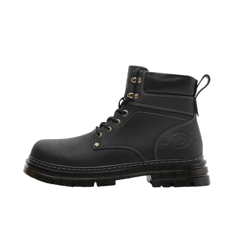 推荐商品：Dickies  英伦风 中帮 舒适软底 防滑耐磨  工装靴 马丁靴 244M50LXS34B 黑色
