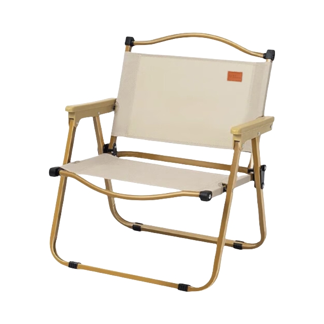 推荐商品：清系 便携 折叠 碳钢 沙滩 野餐 露营装备 黑胡桃木 靠背 铝合金 户外椅子凳子 H56976