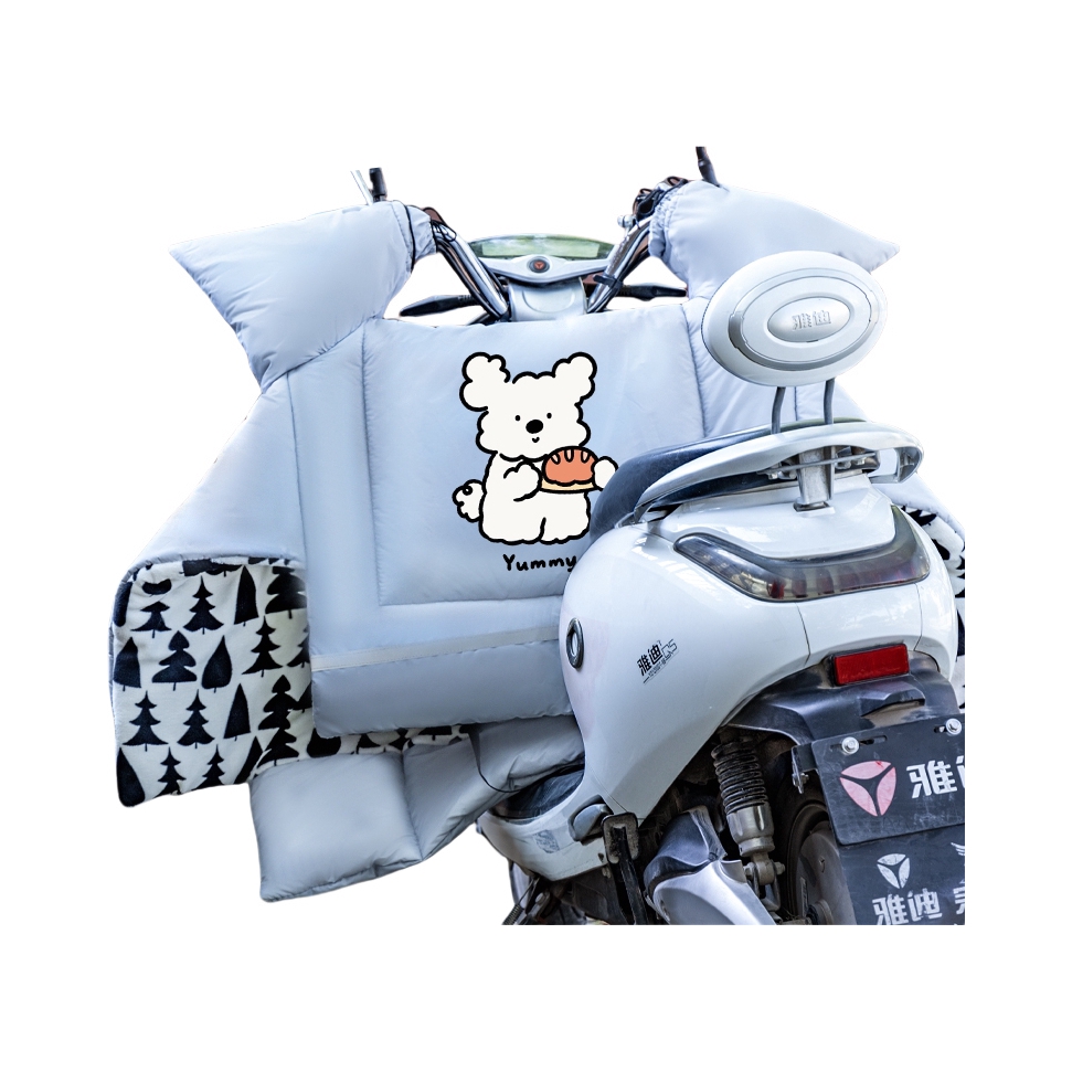 推荐商品：soldier brother/兵小哥 防水 加绒加厚 大侧翼 全包裹 电动车挡风被