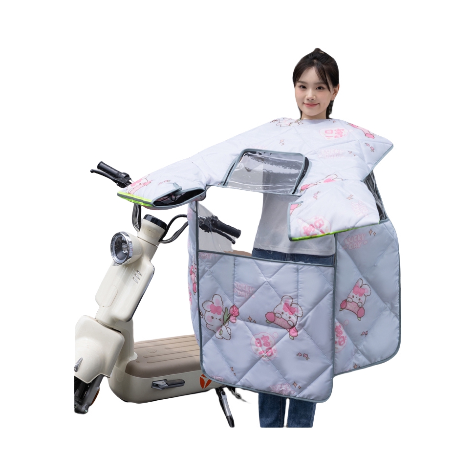 推荐商品：七行记 大天窗 亲子 防水 保暖 电动车挡风被