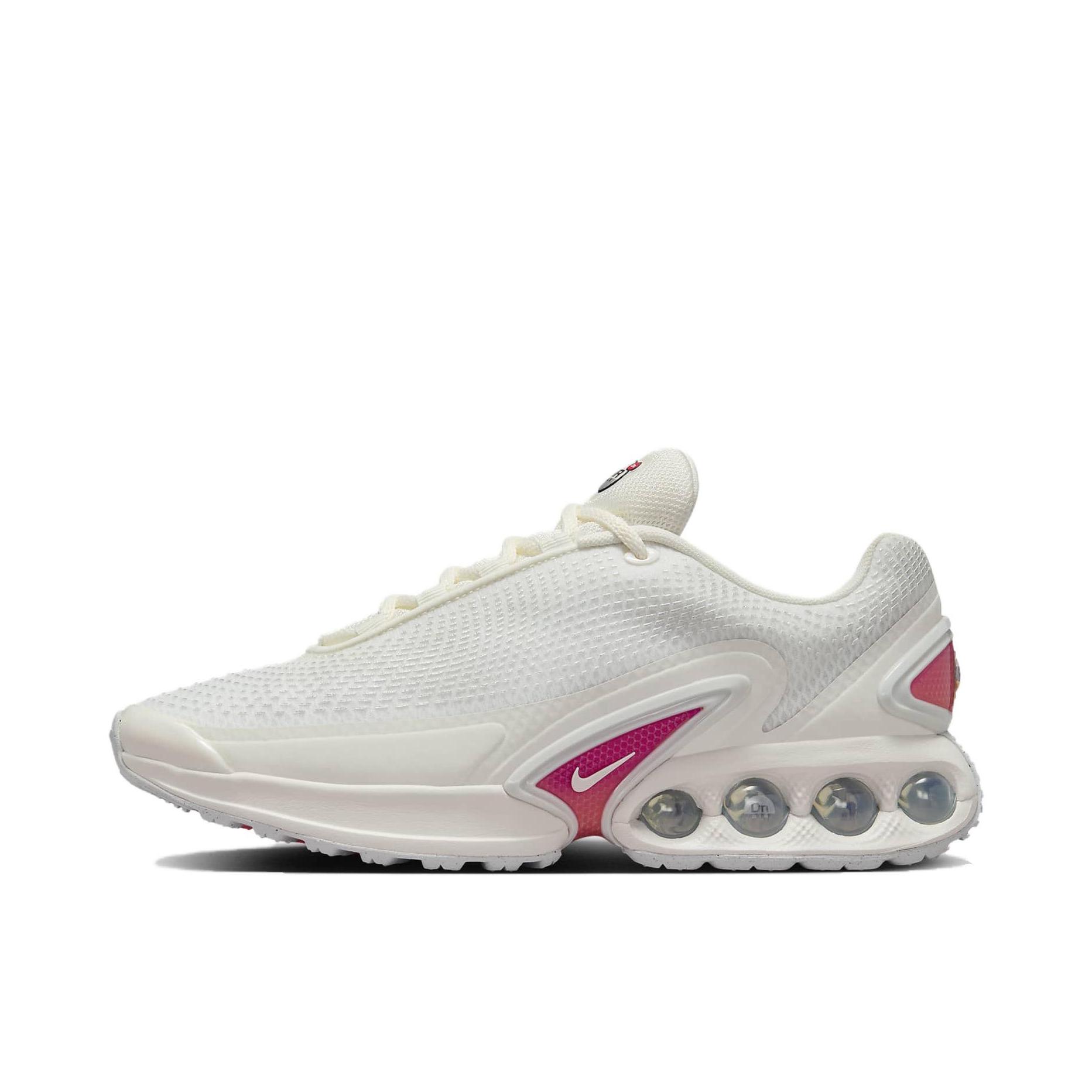 推荐商品：Nike Air Max Dn 运动休闲鞋 柔软防滑耐磨缓震回弹支撑网布透气低帮平跟贴合 米色/红色