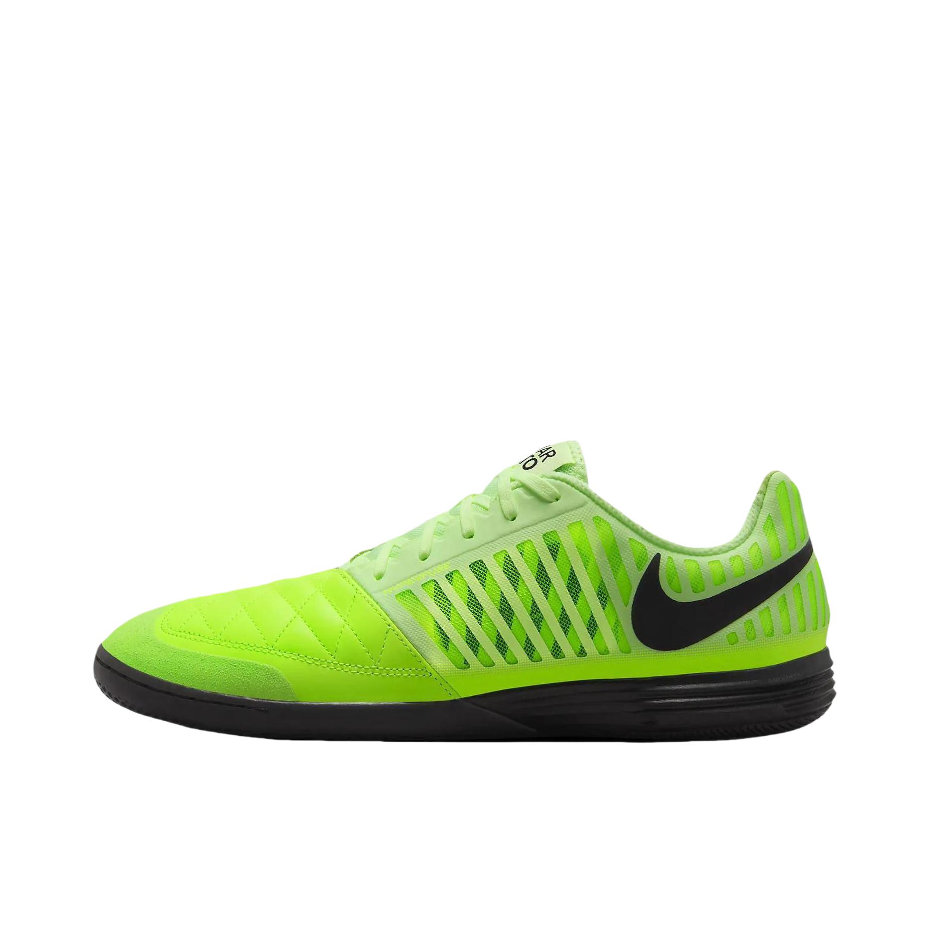 推荐商品：Nike Lunargato 2 IC 平底 室内 防滑耐磨圆头 足球鞋 绿色 