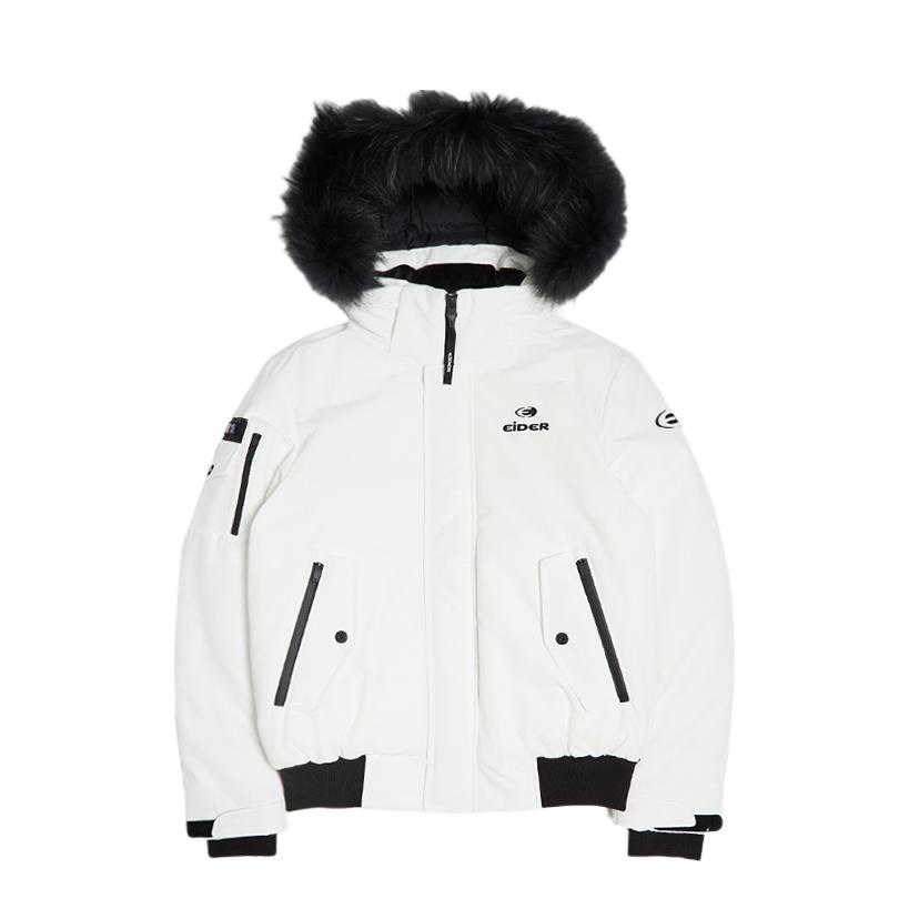 推荐商品：【张元英同款】EIDER 运动生活系列防风防水鹅绒羽绒服 DUW22551 黑毛/雪白