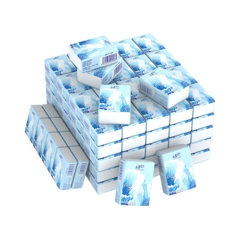 推荐商品：新蓝风 自然无香 4层 6张/包 手帕纸