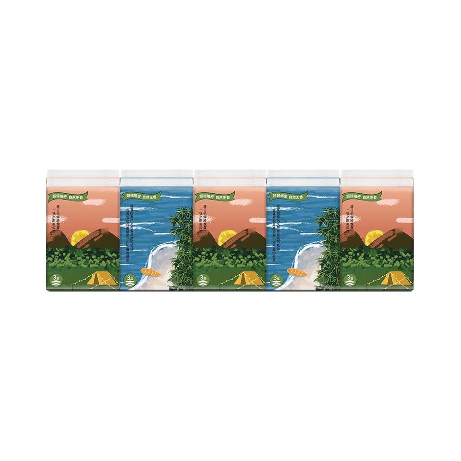 推荐商品：Lifedays/ 生活天 夏日系列 自然无香 3层 7张/包 手帕纸