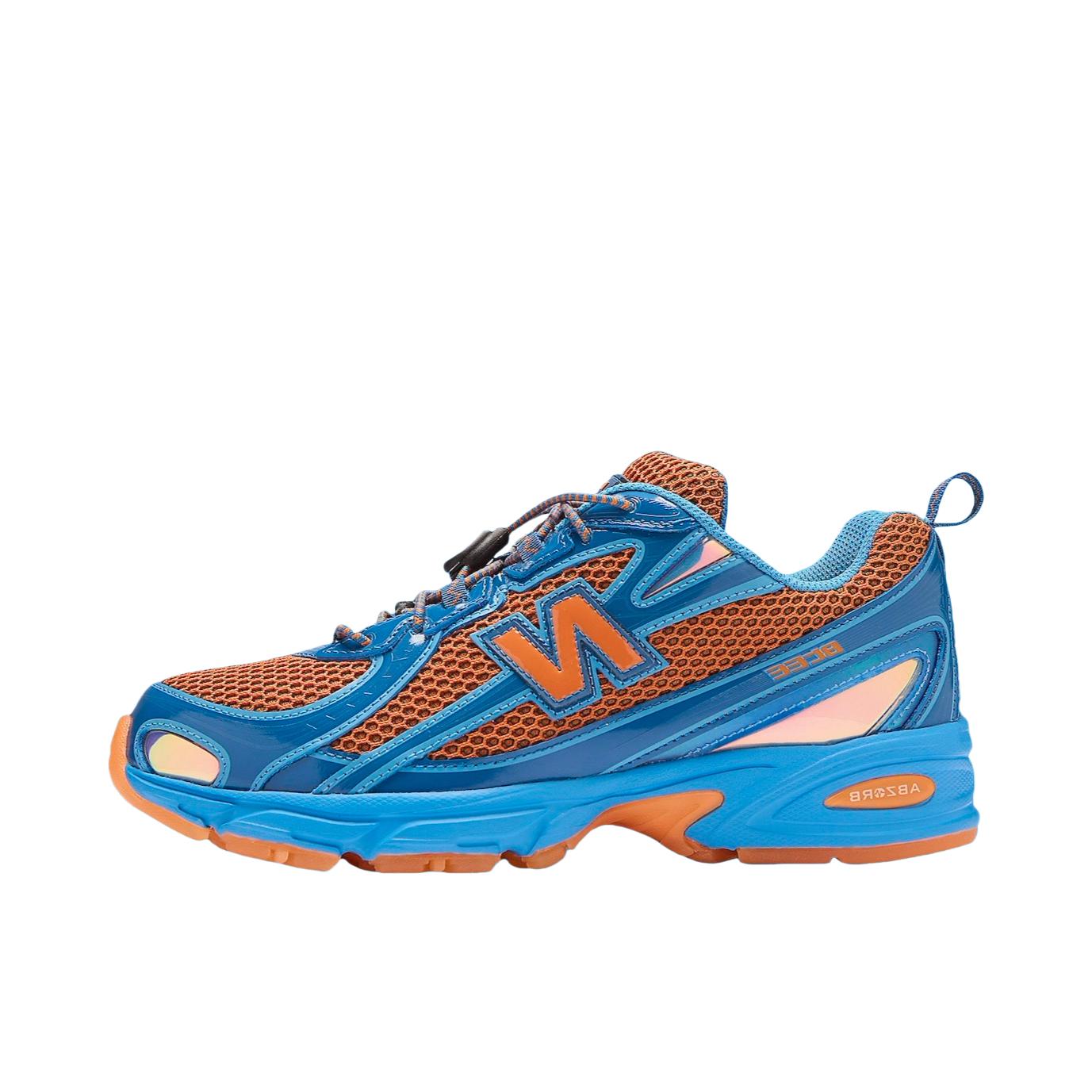 推荐商品：New Balance 740 跑鞋 增高防滑耐磨透气低帮系带拼接圆头千禧风贴合支撑耐穿 Aminé联名/蓝色/橙色