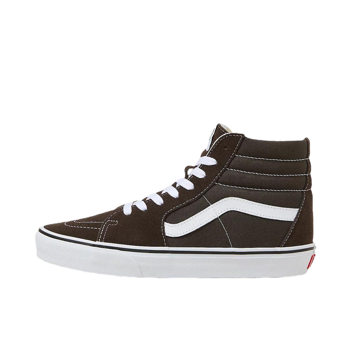 推荐商品：Vans/范斯 SK8-Hi 板鞋 潮流经典拼接复古街头厚底 高帮/棕色 