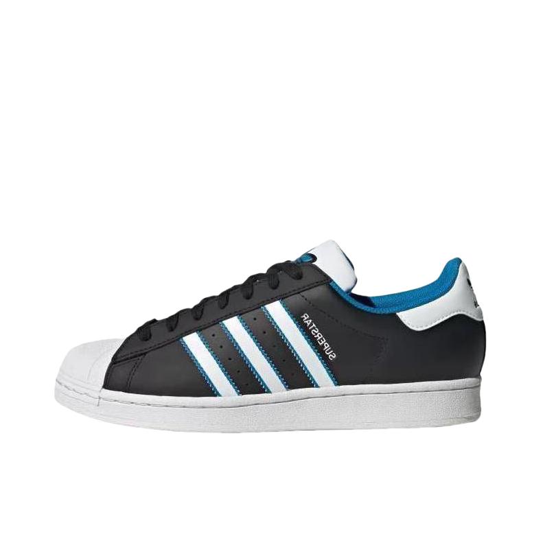 推荐商品：【宋雨琦同款】 adidas Originals Superstar 板鞋 轻便贝壳头薄底舒适百搭耐磨复古 白色/黑色/湖蓝