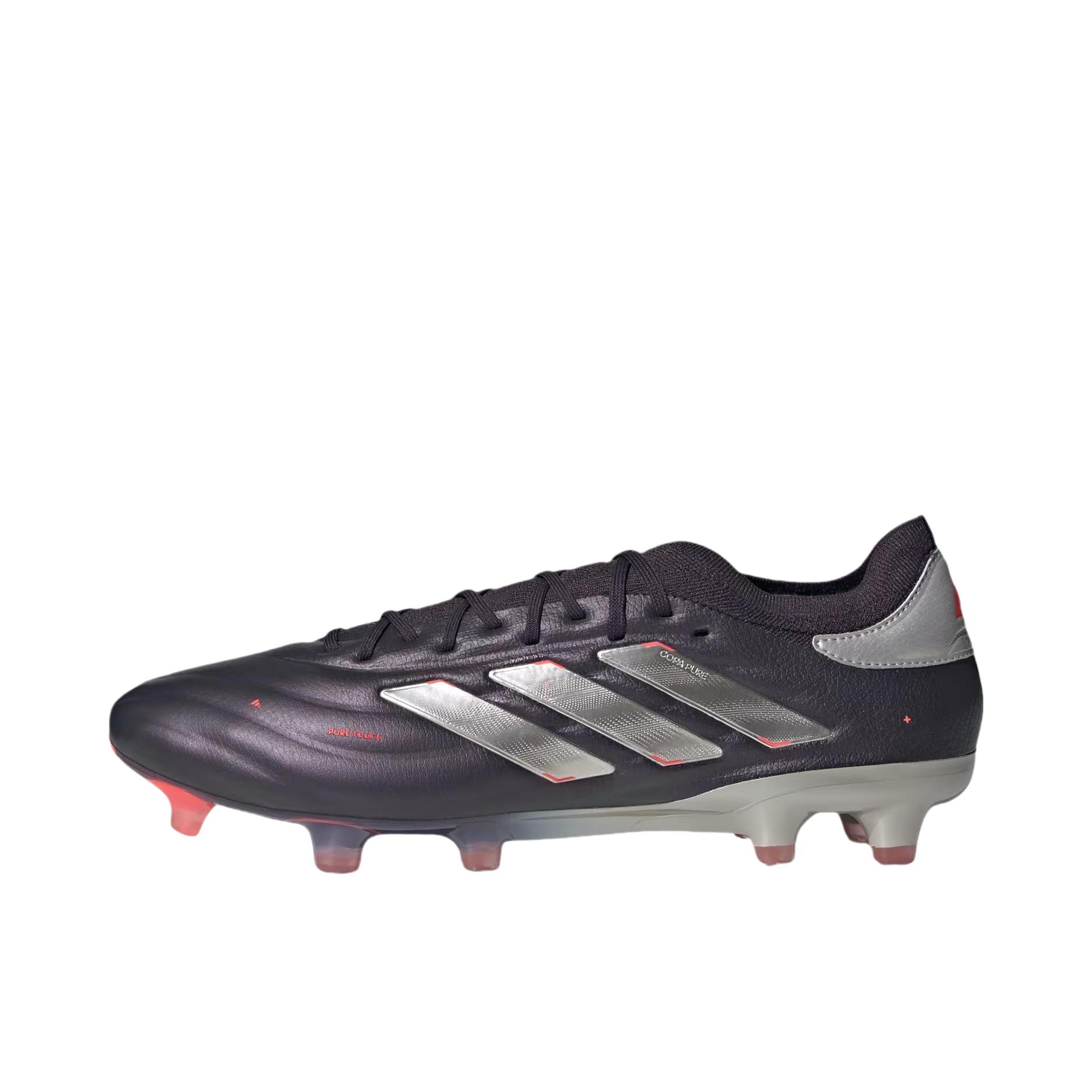推荐商品：adidas Copa Pure 2 Elite FG 顶级 长钉 硬天然草场 足球鞋 极光黑/铂金金属色/涡轮增压 