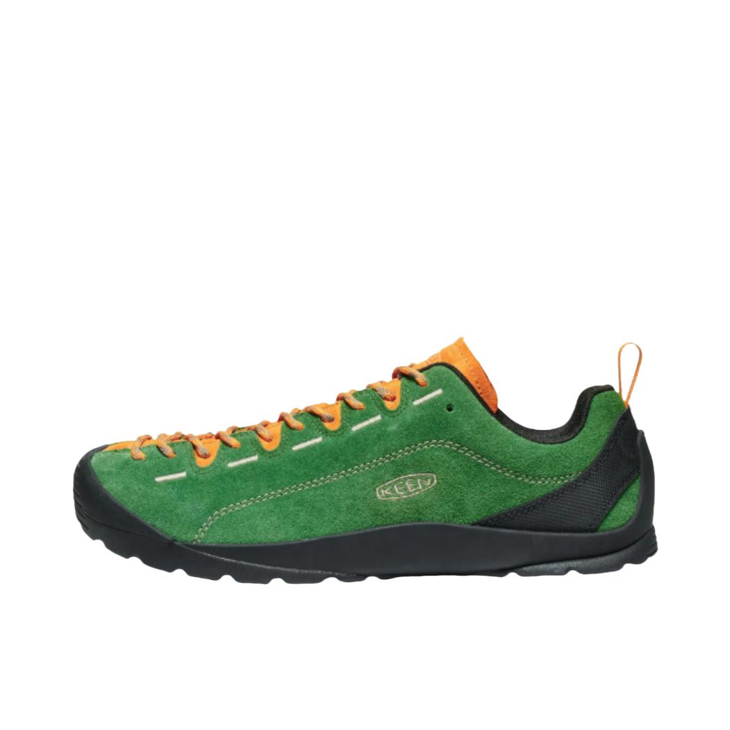 推荐商品：KEEN/科恩 Jasper 户外鞋 徒步鞋 防滑耐磨舒适抓地轻户外防水圆头 丛林绿/甜橙椒色