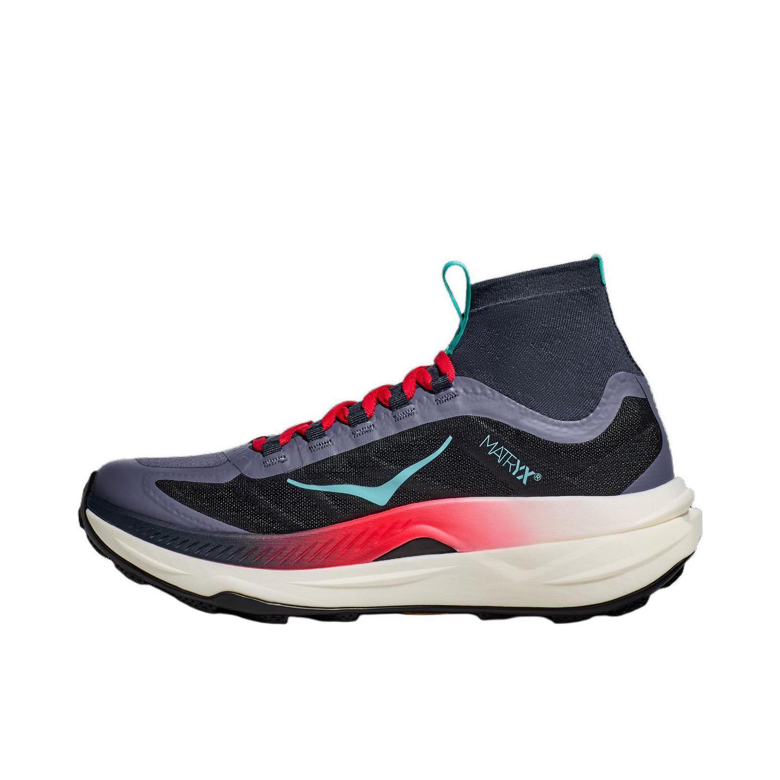 推荐商品：HOKA ONE ONE  Tecton X 3  碳板 防滑耐磨 舒适透气 系带 橡胶 户外  跑鞋 暴风蓝/鲜红色