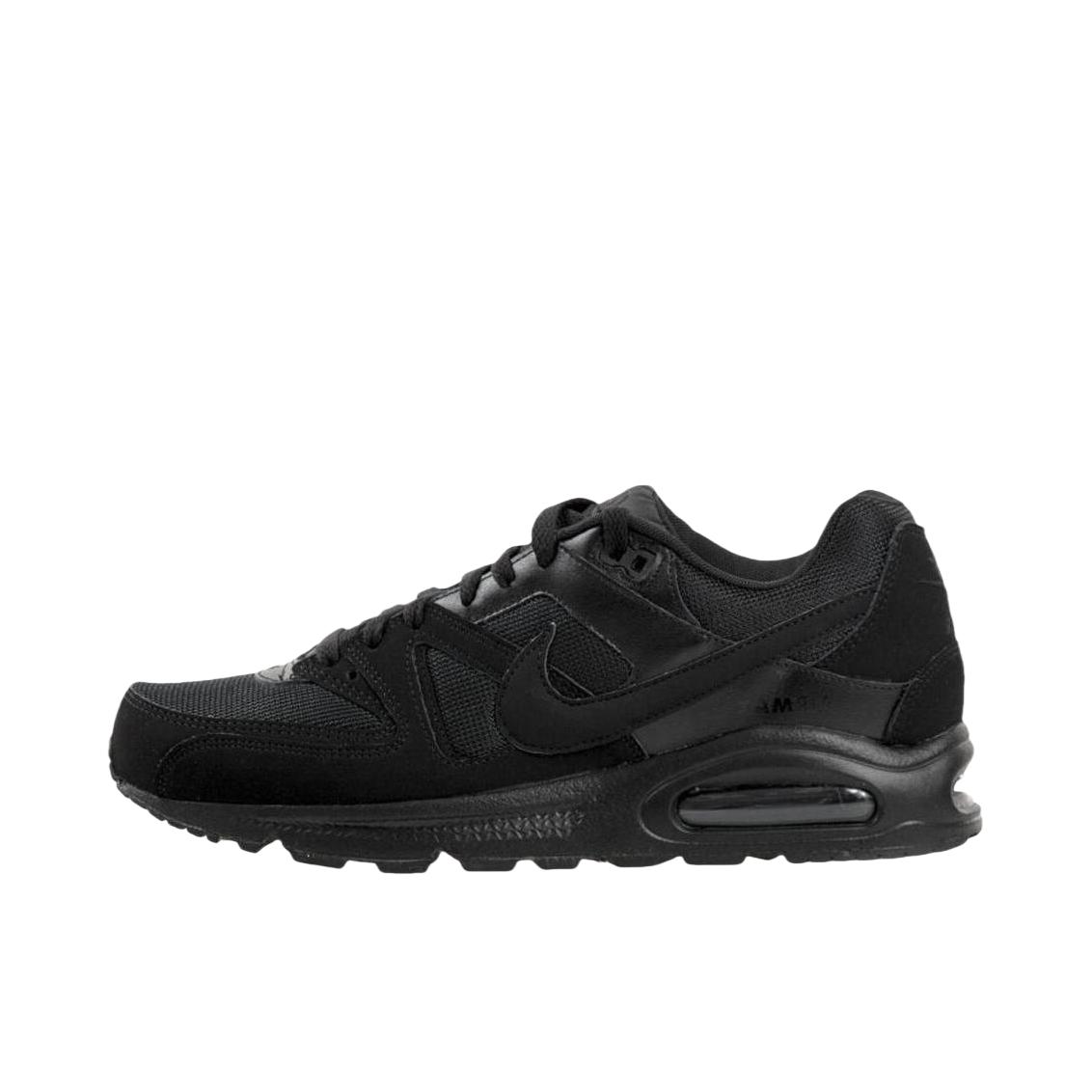 推荐商品：Nike Air Max Command 跑鞋 复古缓震舒适轻便透气防滑耐磨抓地织物合成革 全黑色 