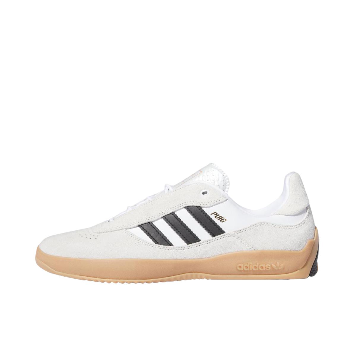 推荐商品：adidas Originals Puig 防滑耐磨 减震轻便 舒适百搭 复古简约 运动休闲鞋 晶白/黑色