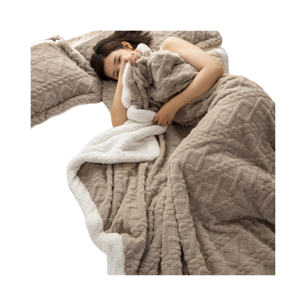 推荐商品：昊恩 羊羔绒双层加厚保暖空调毯