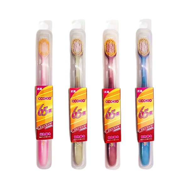 推荐商品：CCOKIO/酷优客 65孔宽头绒感牙刷组合装 清洁护龈