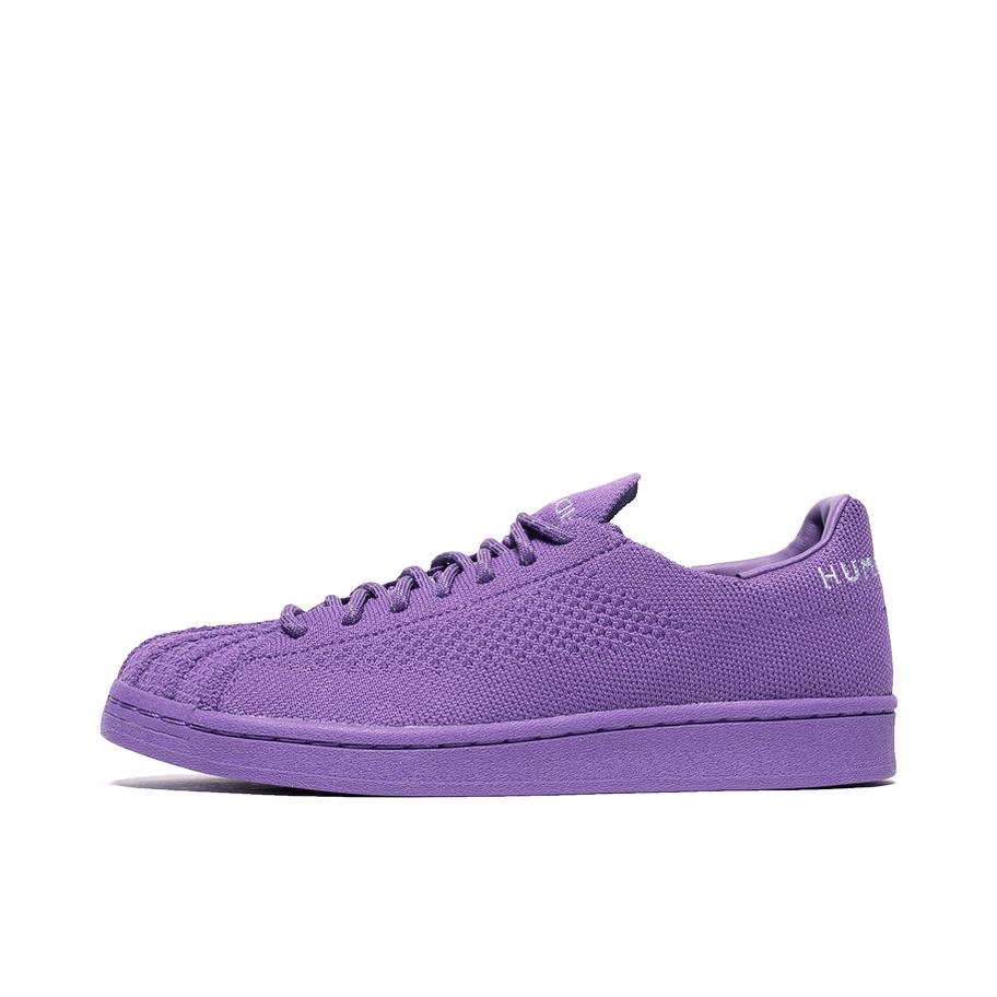 推荐商品：adidas Originals Superstar Primeknit 板鞋 防滑耐磨轻便透气 Pharrell Williams联名/紫色