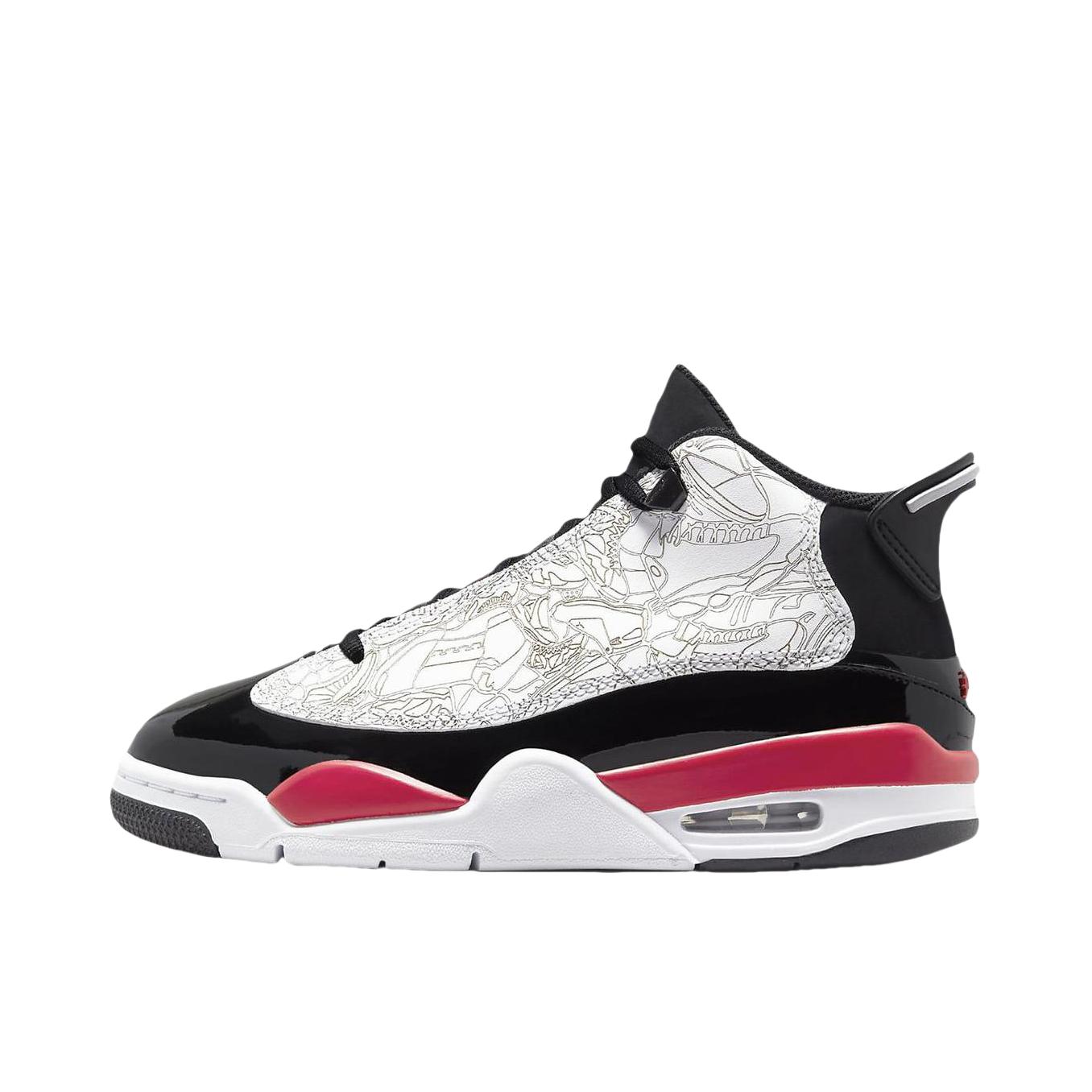 推荐商品：Air Jordan Dub Zero 篮球鞋 轻便防滑耐磨实战舒适百搭复古 大童/黑色/白色/红色
