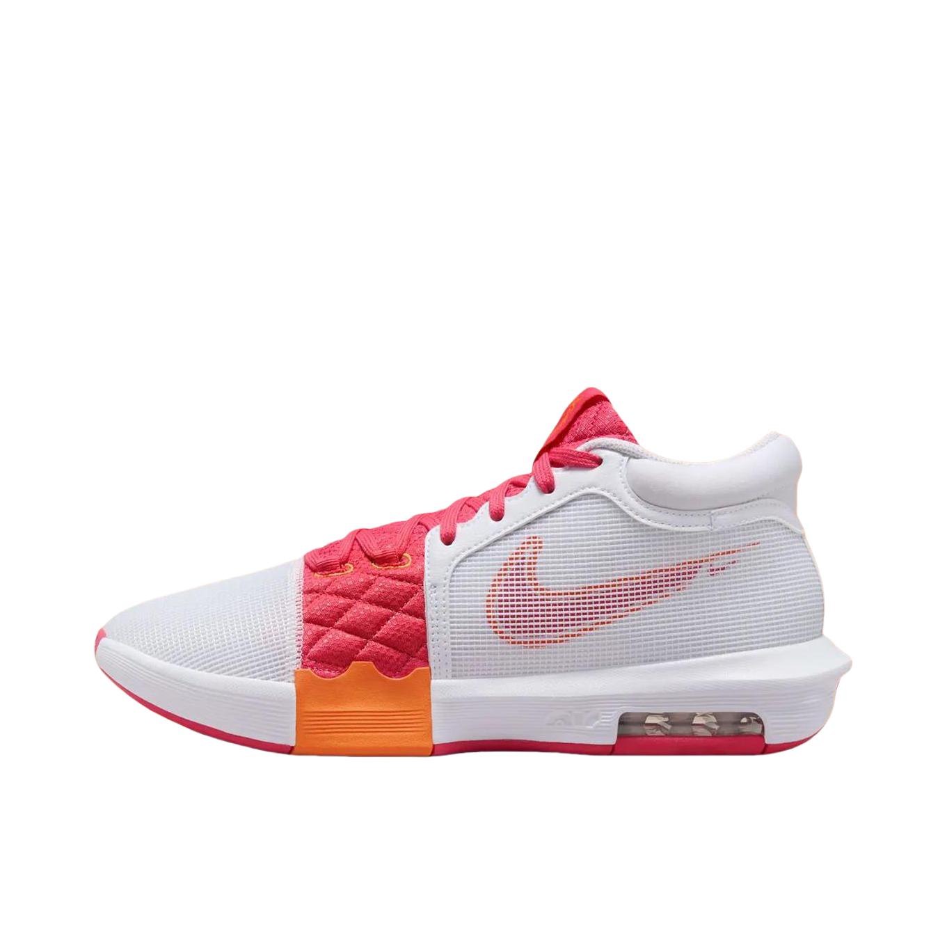 推荐商品：Nike LeBron Witness 8 詹姆斯 减震抗扭 轻便 篮球鞋 白色/红色/橙色