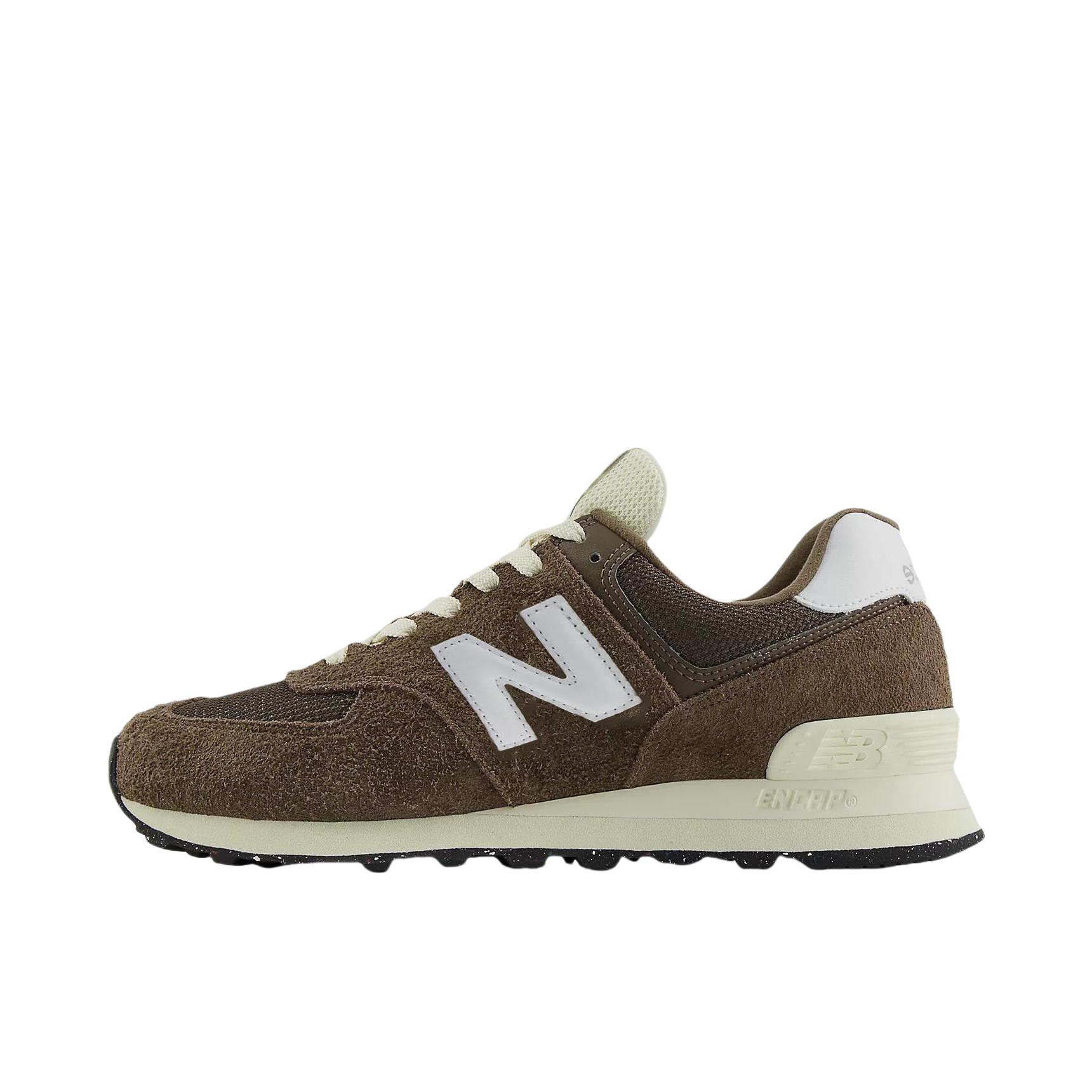 推荐商品：New Balance 574 运动休闲鞋 阿甘鞋 经典复古防滑耐磨缓震舒适透气时尚百搭轻便 D宽/棕色
