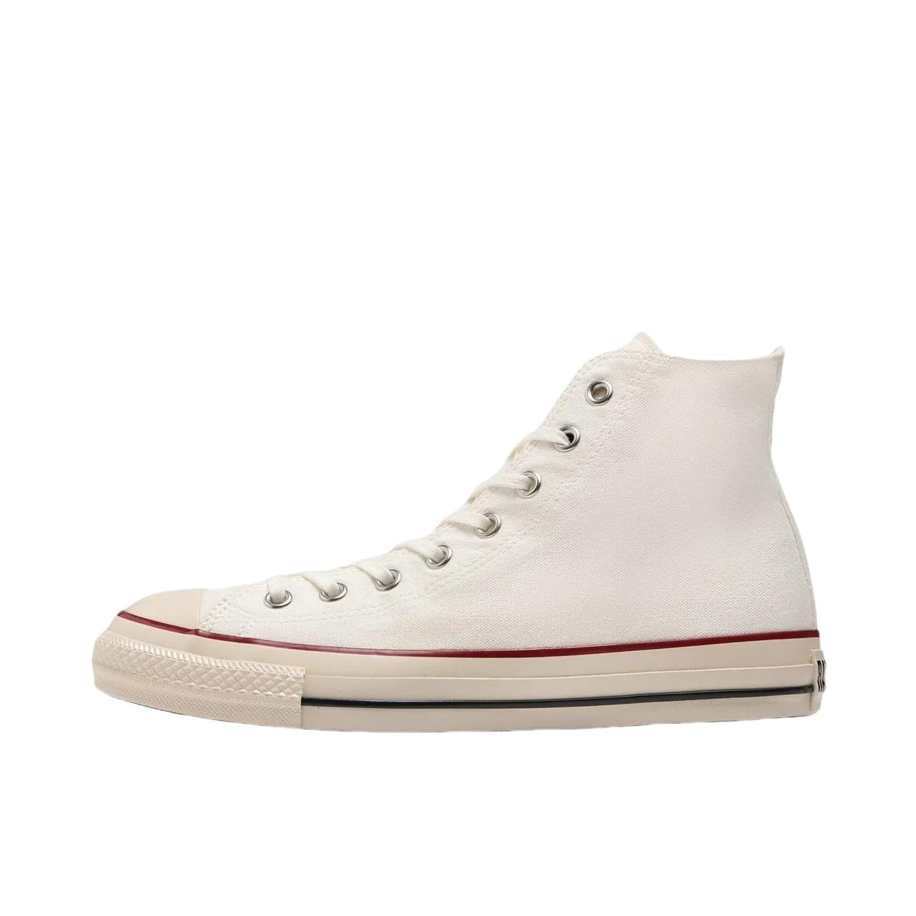 推荐商品：Converse/匡威 All Star Us Hi 帆布鞋 防滑耐磨减震轻便透气高帮休闲潮流复古 日版/白色